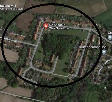 Foto Google Maps Sint Pauwels Met Cirkel